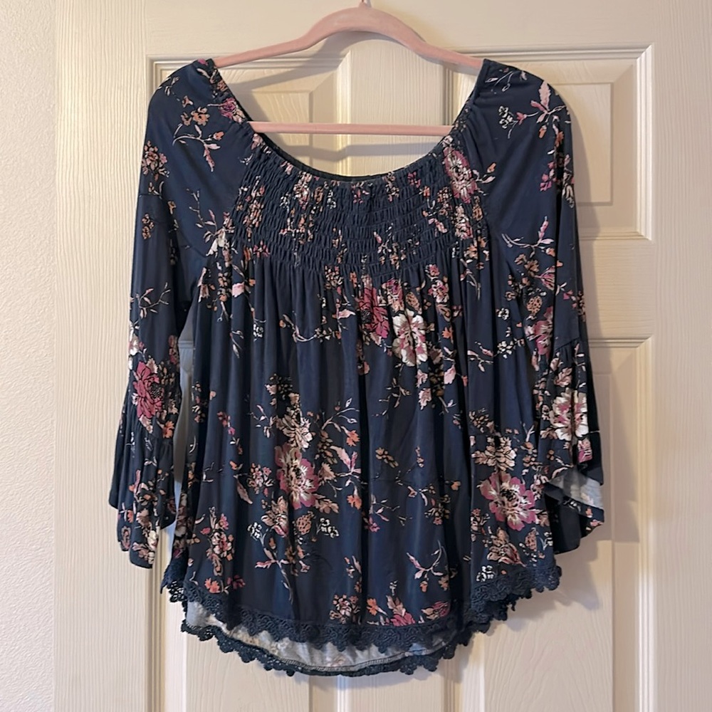 Cute floral, cotton shirt